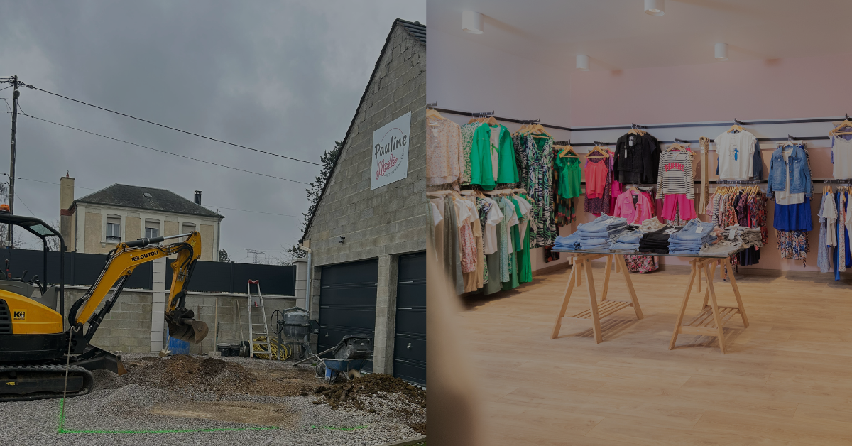 Extension du Showroom Pauline Mode